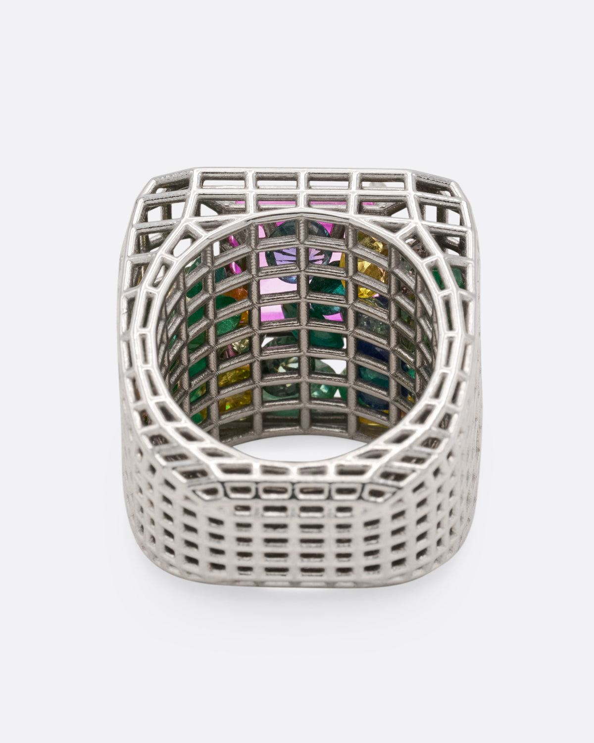 Pink Sapphire Cagey Dome Ring