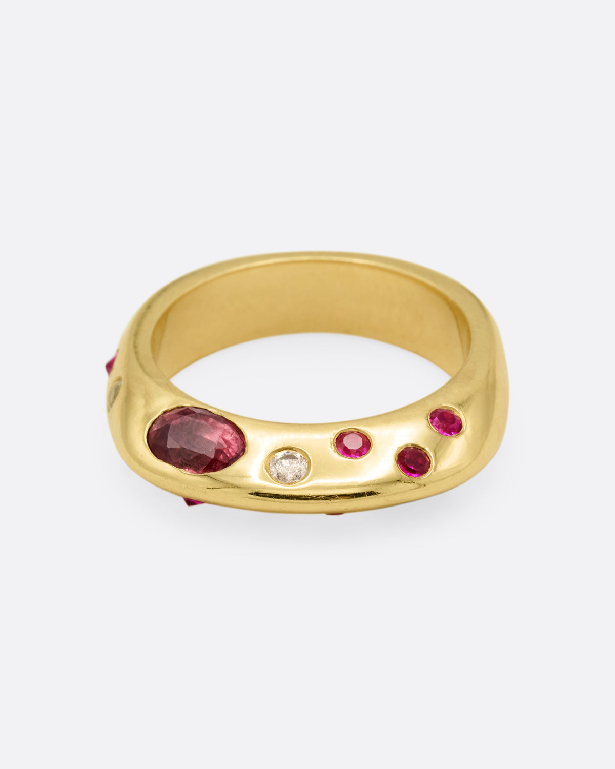 Diamond, Sapphire, and Ruby Baby Boo Ring