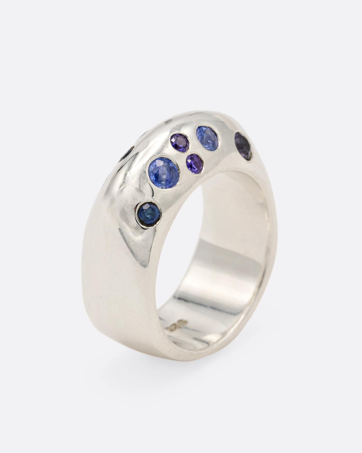 Blue Sapphire Big Boo Ring