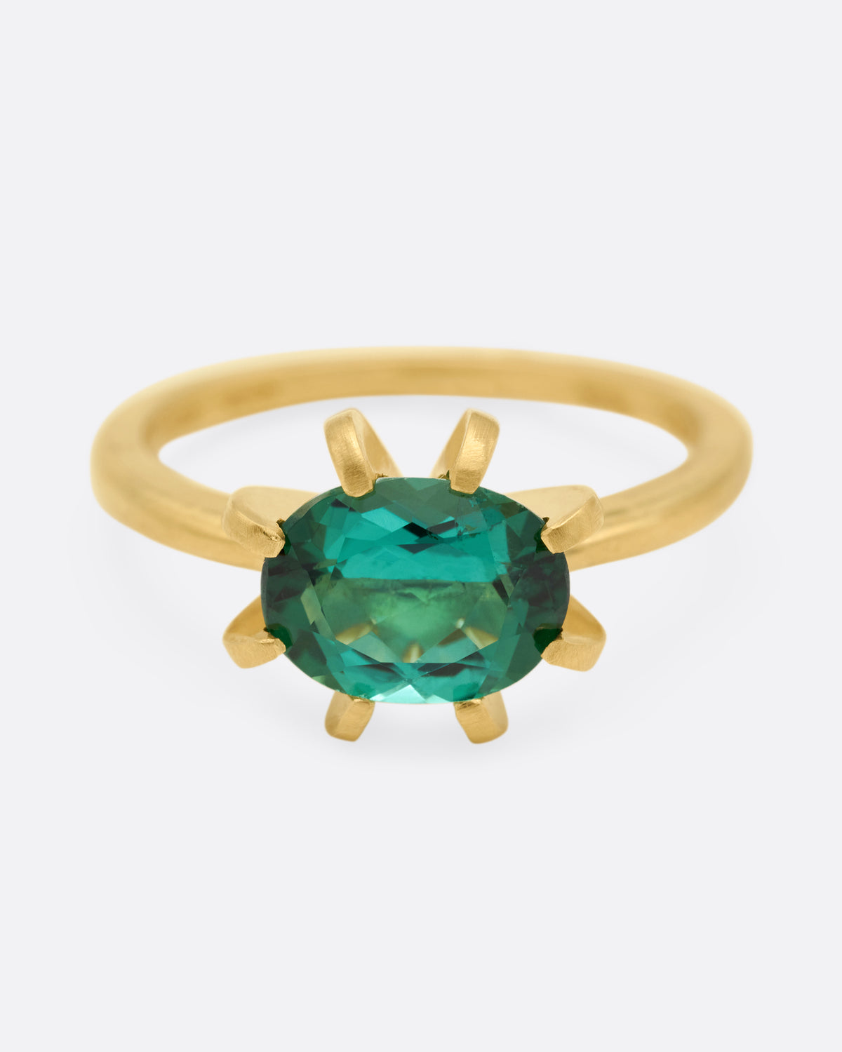 Blue Green Tourmaline Stella Ring