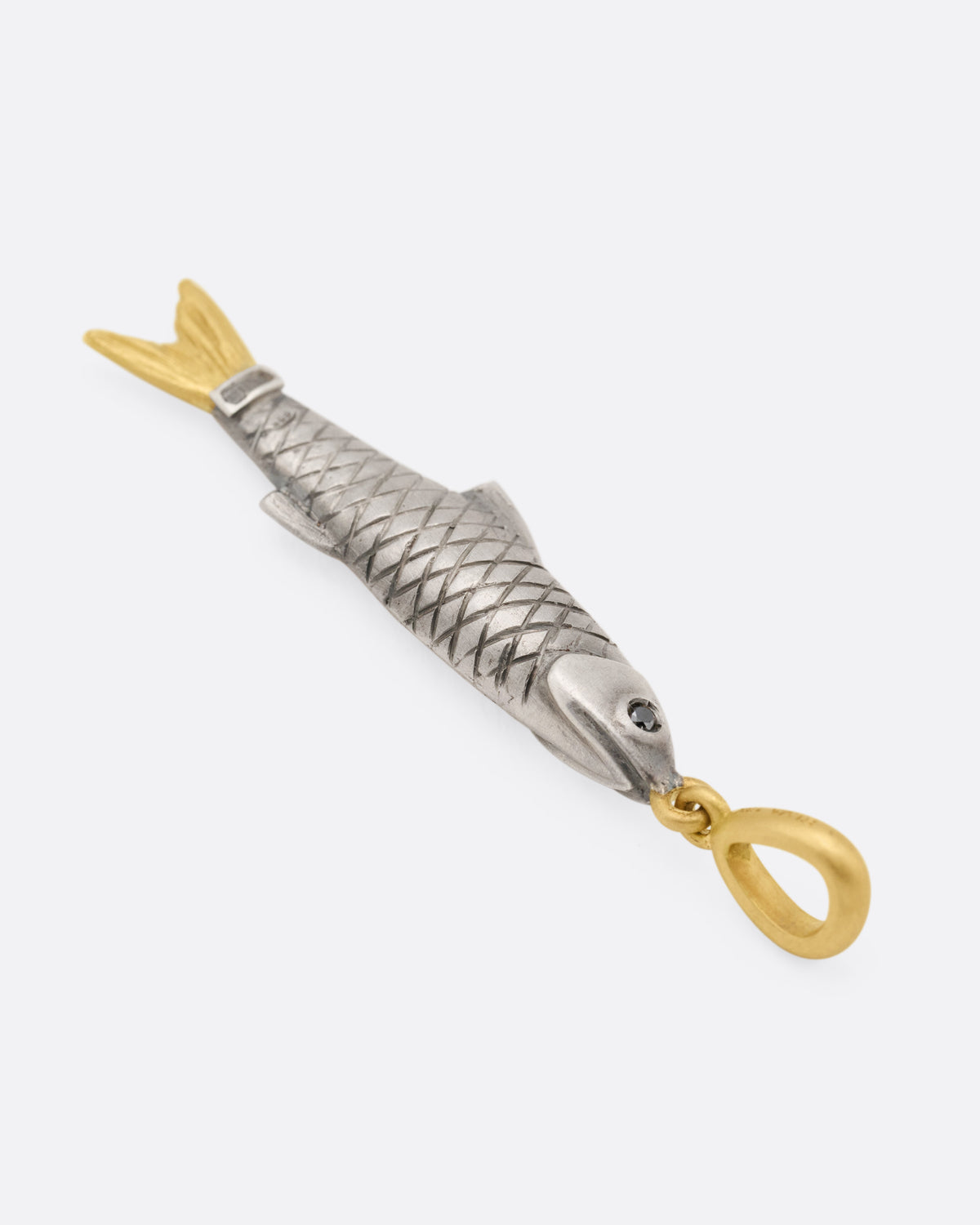 Sapphire and Diamond Sardine Pendant