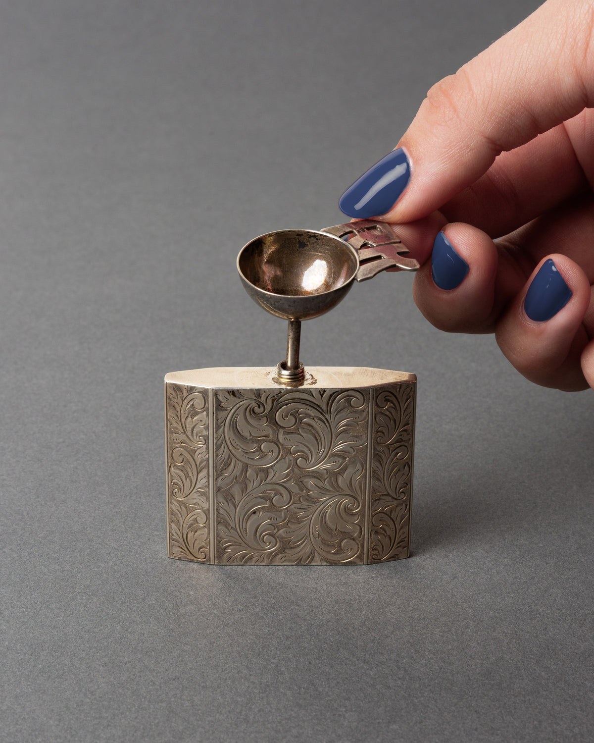 Square Floral Perfume Bottle