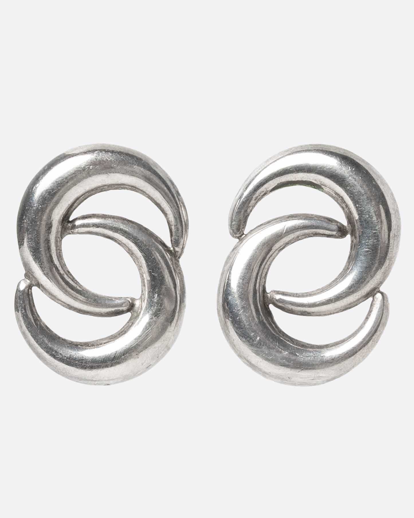 Double Crescent Moon Earrings