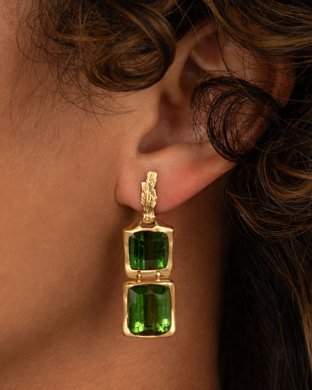 Duo Quadrado Trama Earrings