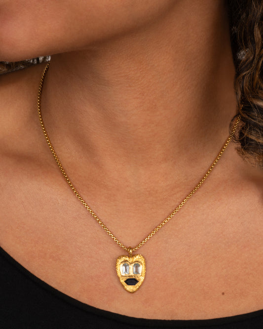 Heart Face Pendant