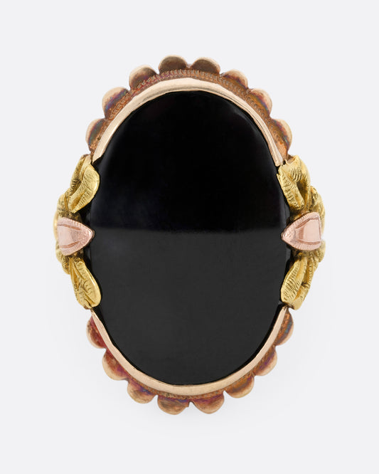 Onyx Bow Ring