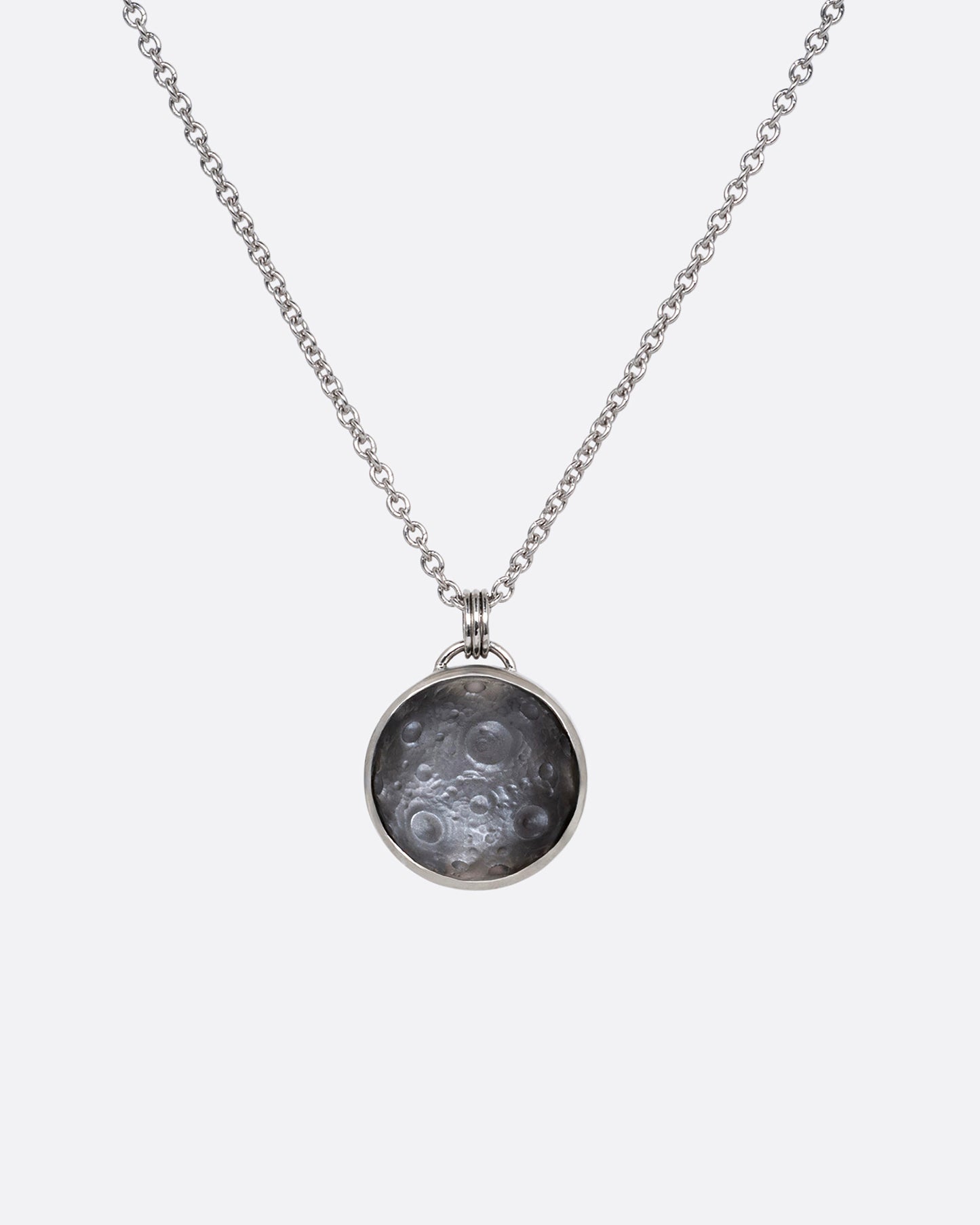 Moonstone Full Moon Intaglio Pendant Necklace