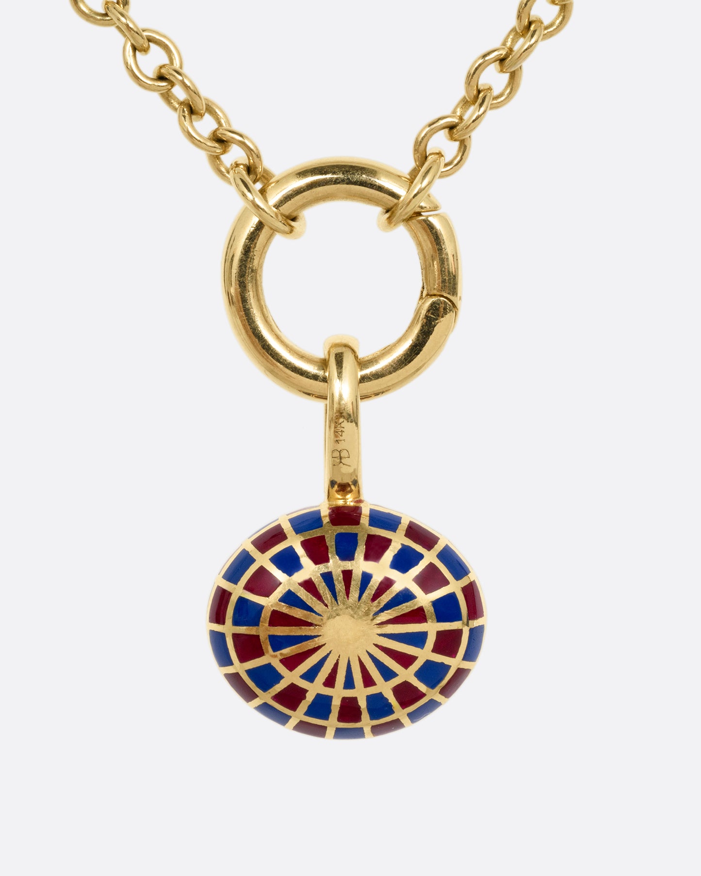 Sapphire Pendant Charm Chain Necklace