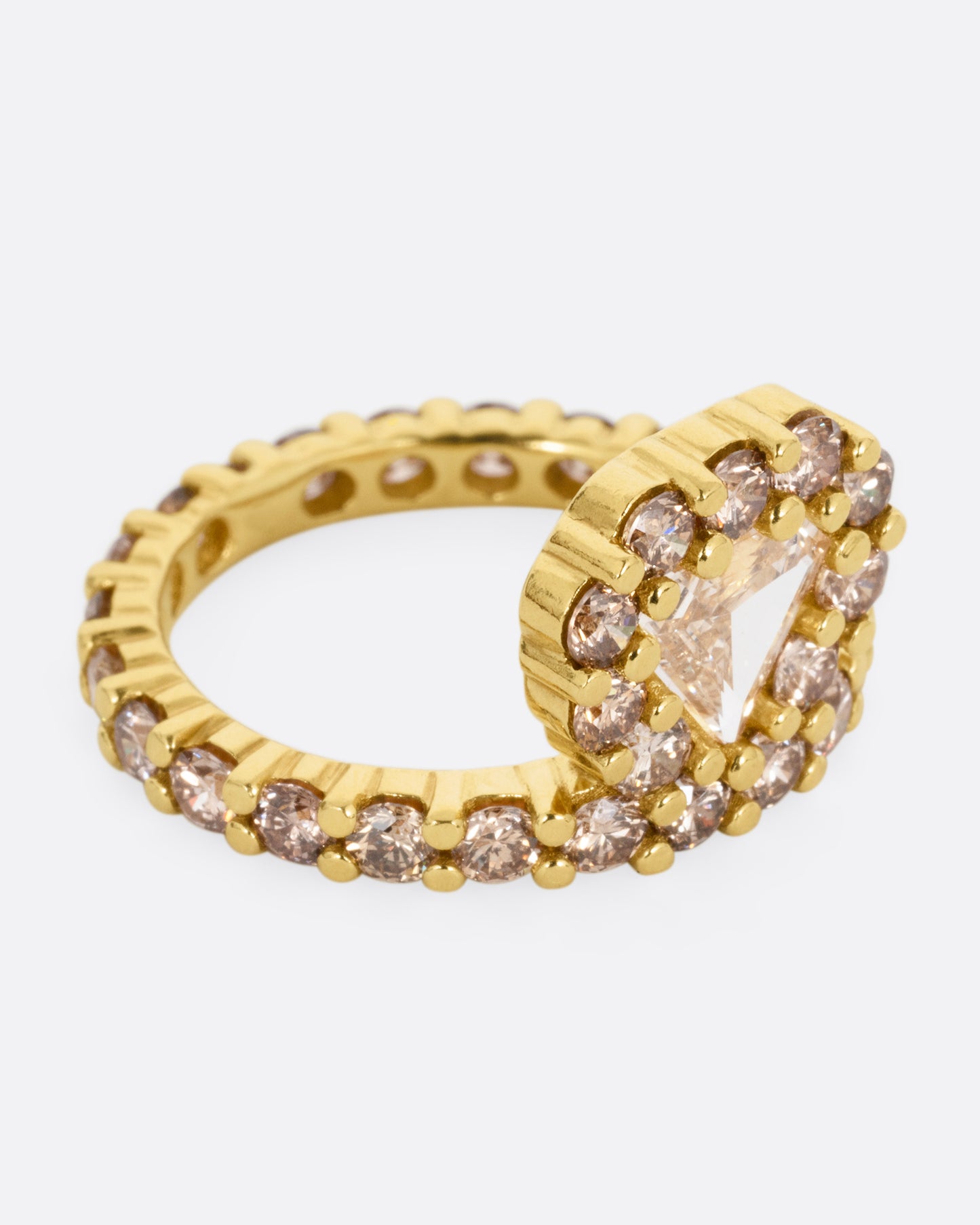 Champagne Diamond Eternity Band