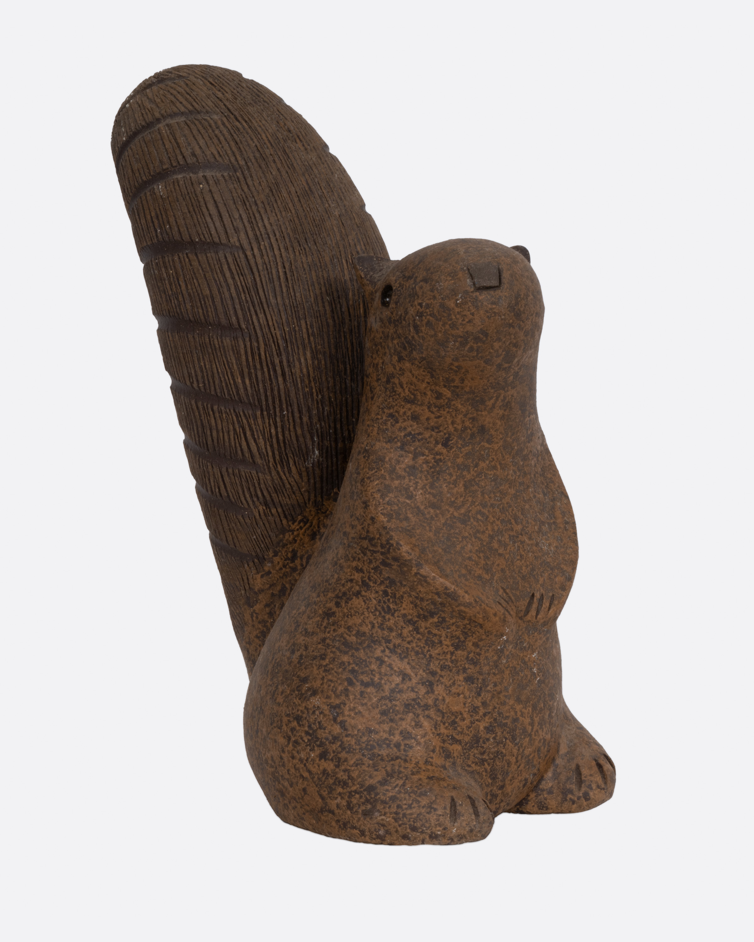 FOLK ART SQUIRREL STATUE