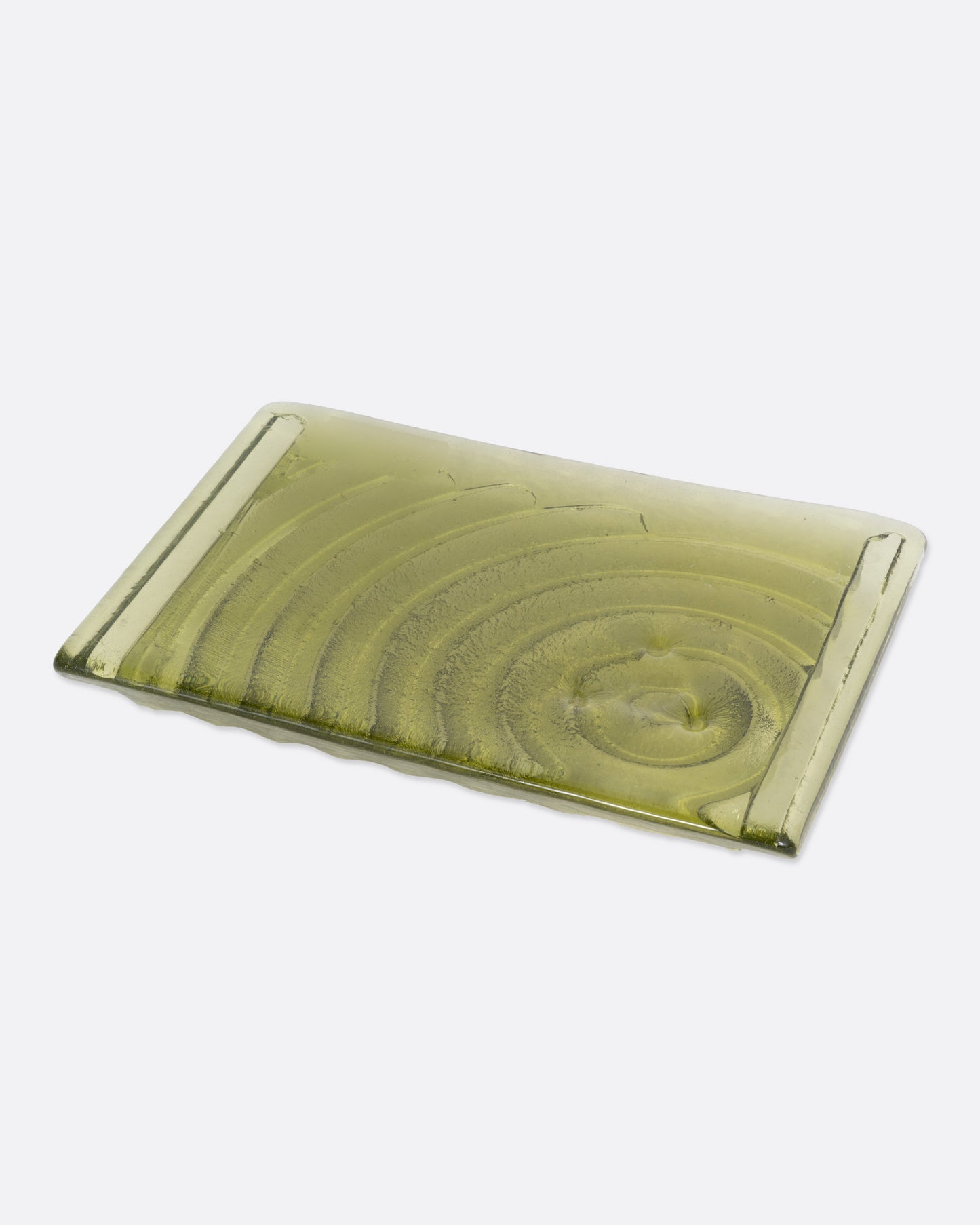 Green Glass Tray