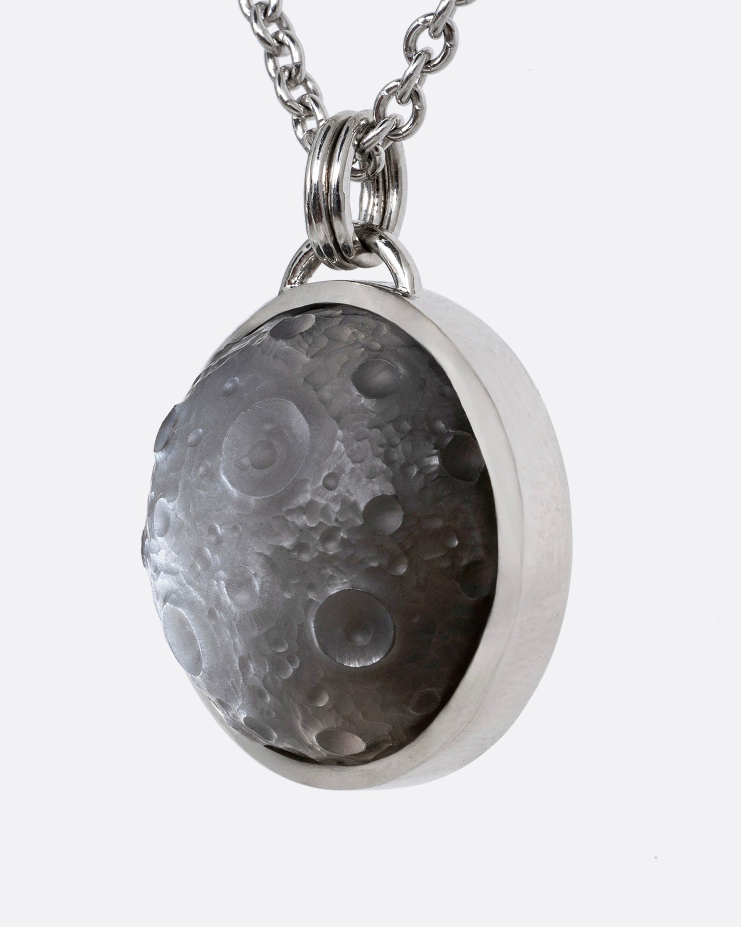 Moonstone Full Moon Intaglio Pendant Necklace