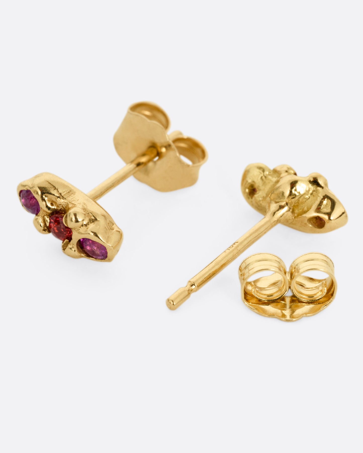 Ruby Cloud Stud Earrings