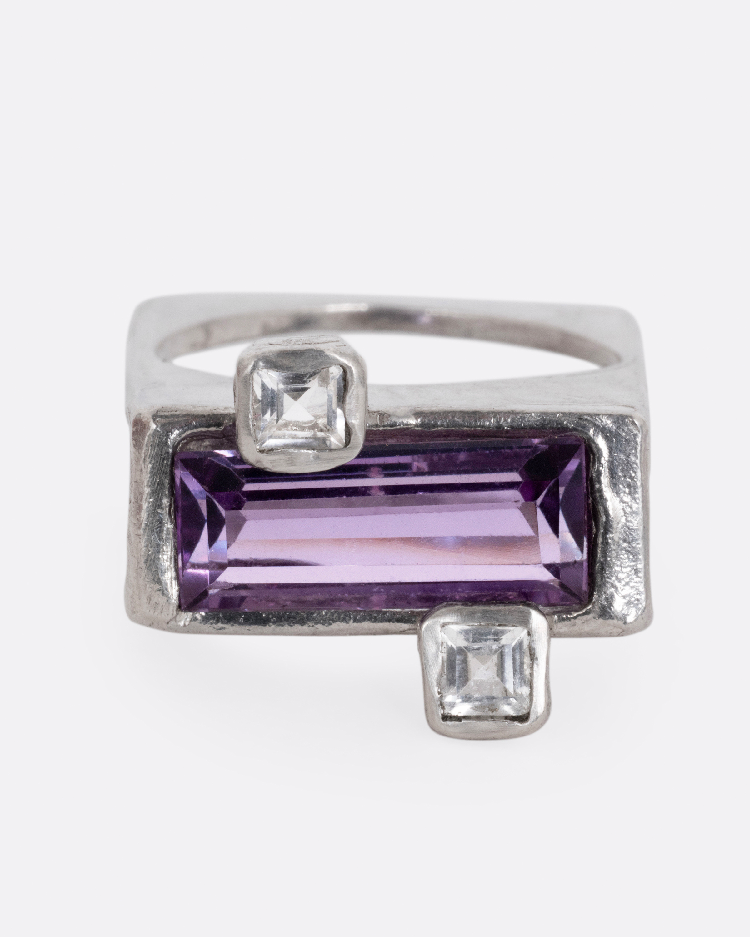 Amethyst Baguette Ring