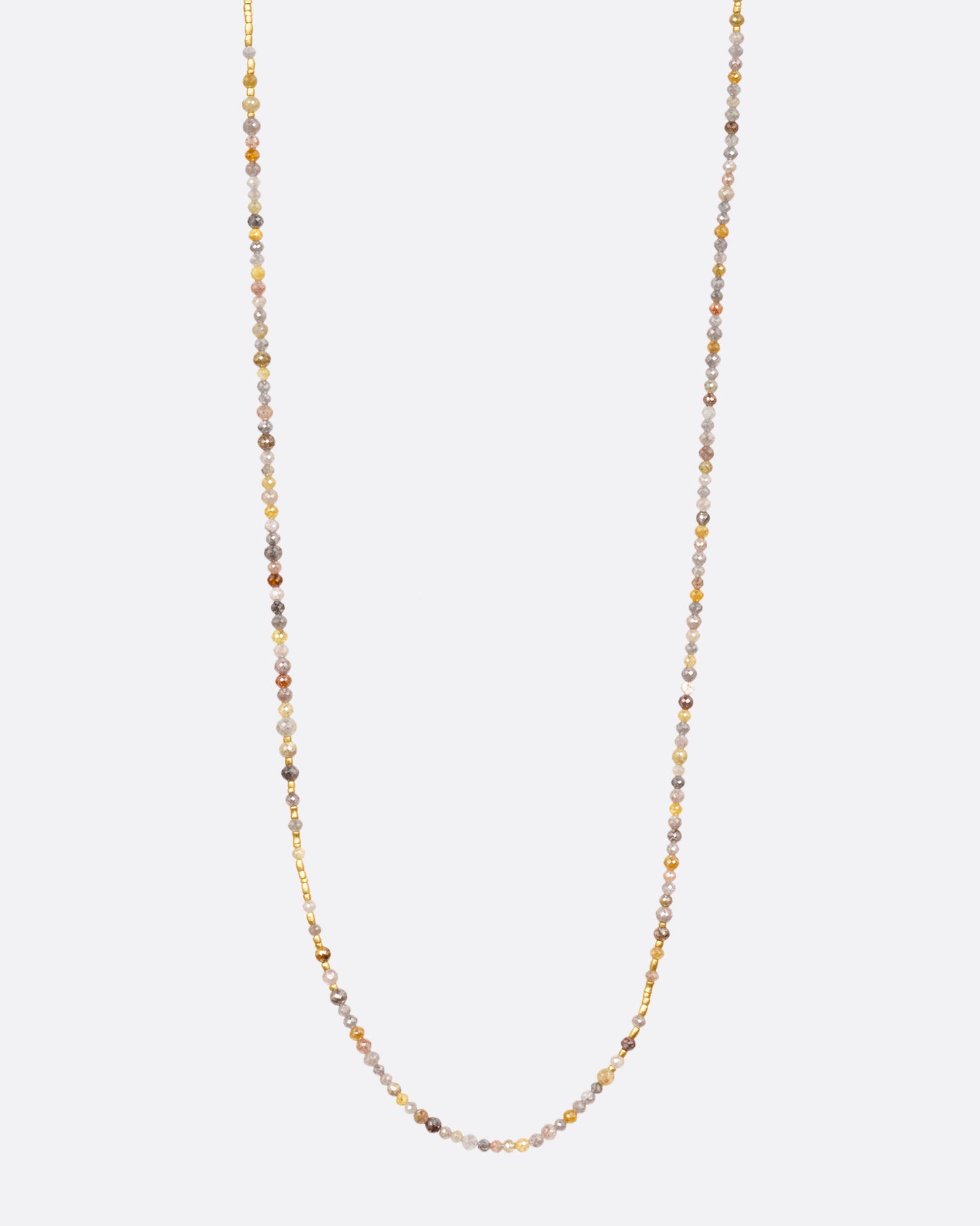 Diamond Bead Opera Necklace