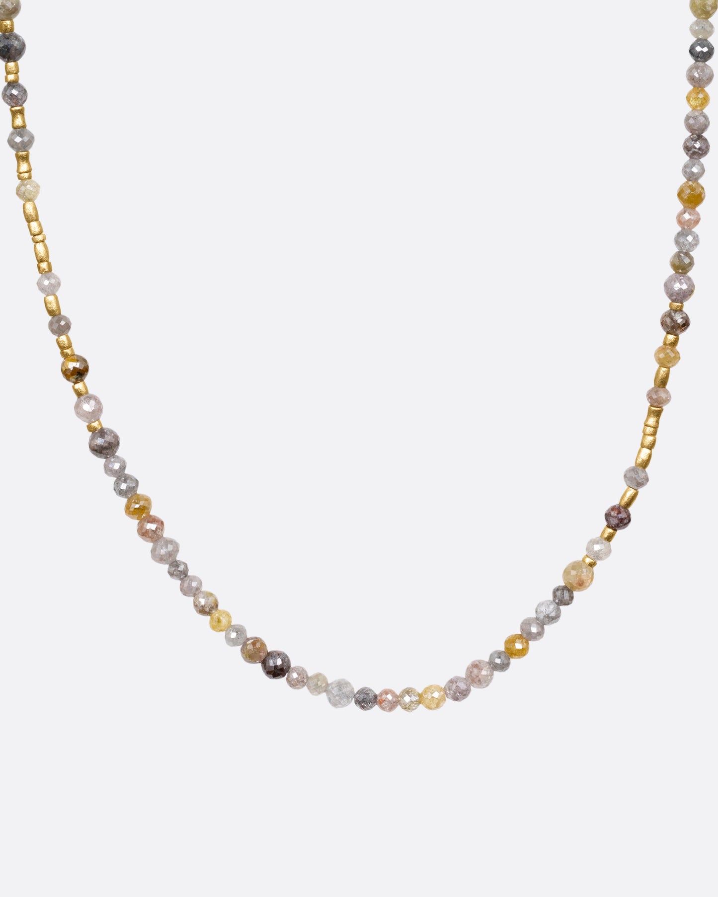 Diamond Bead Opera Necklace
