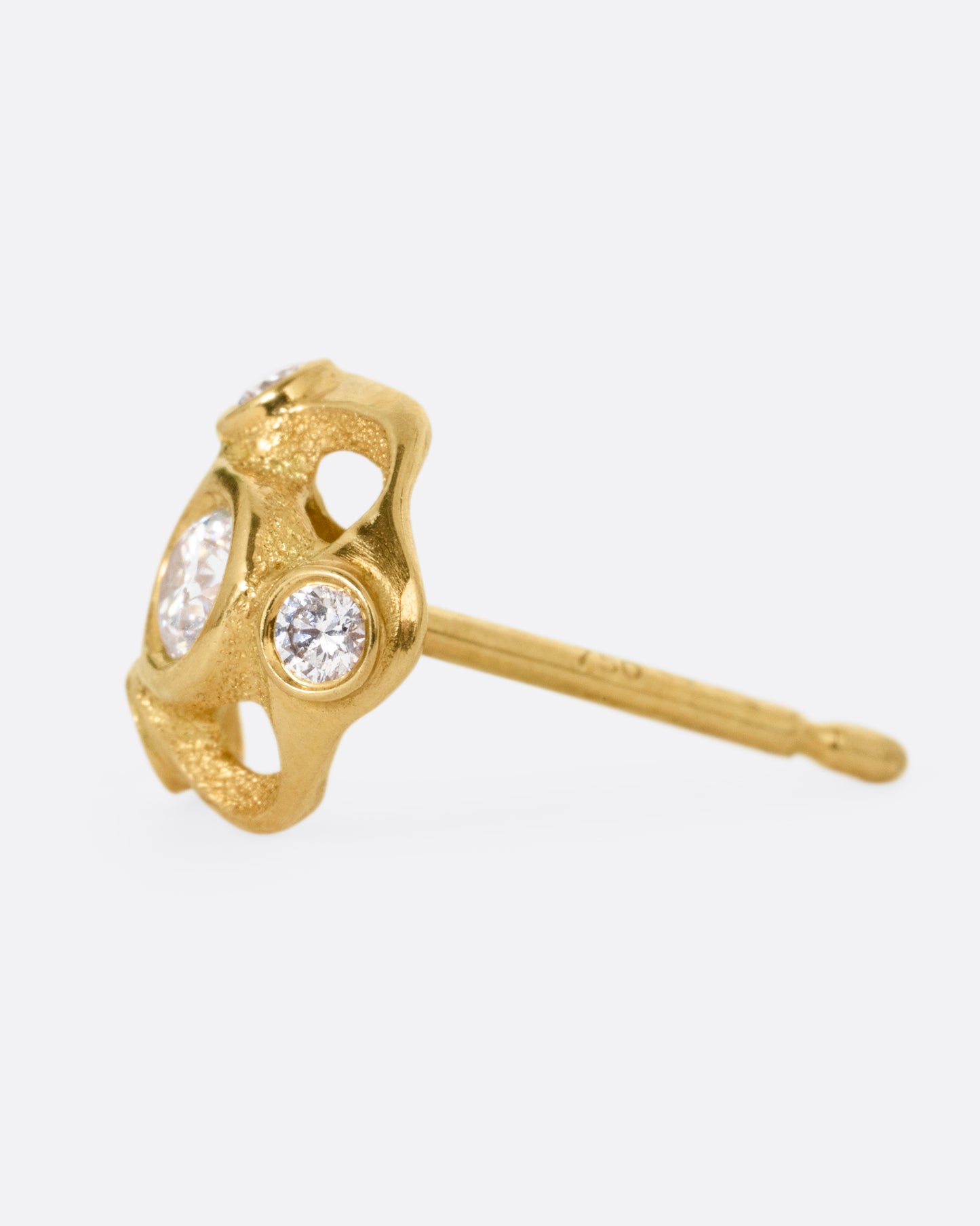 Domed Diamond Cluster Studs