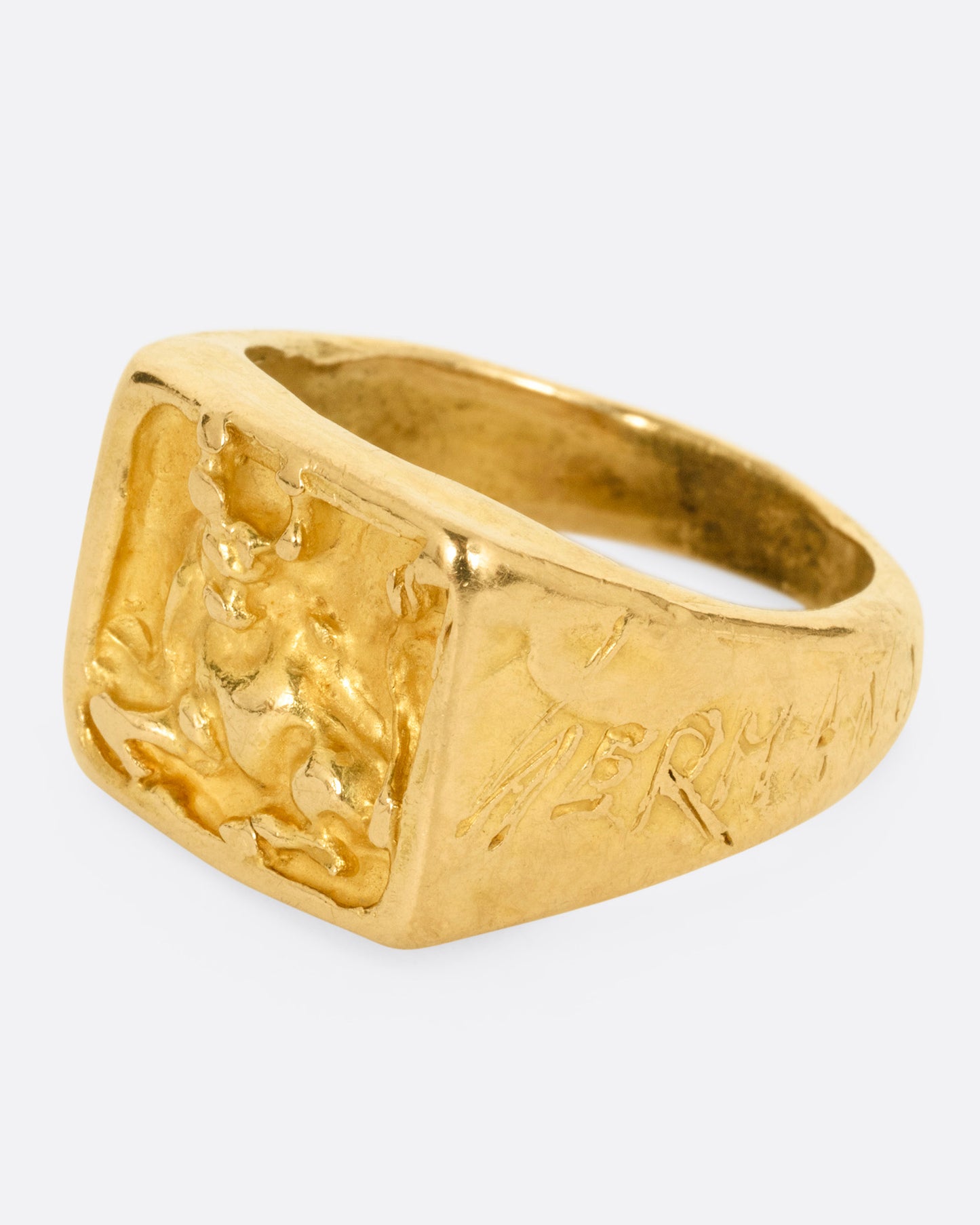 Taurus Bull Signet Ring