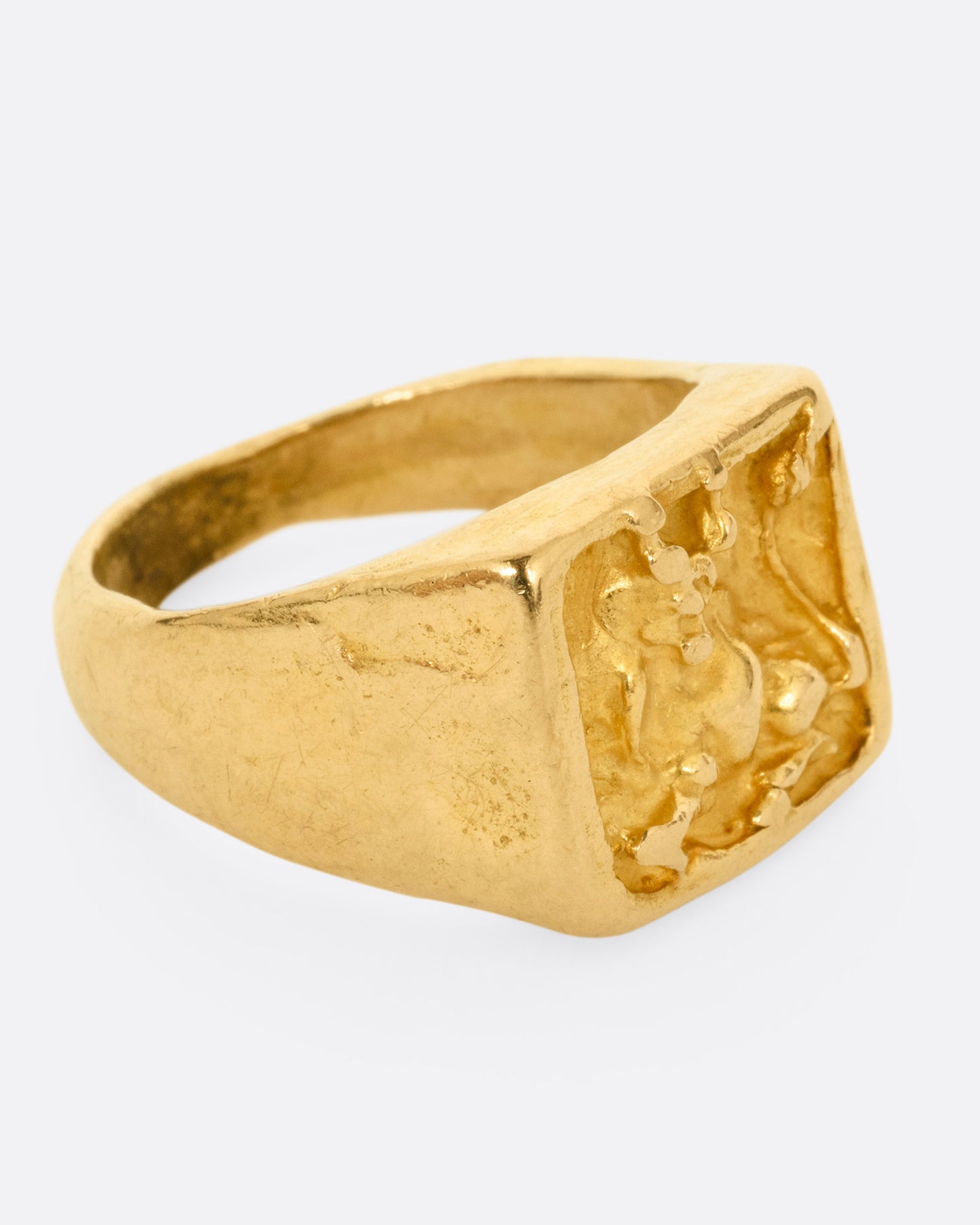 Taurus Bull Signet Ring