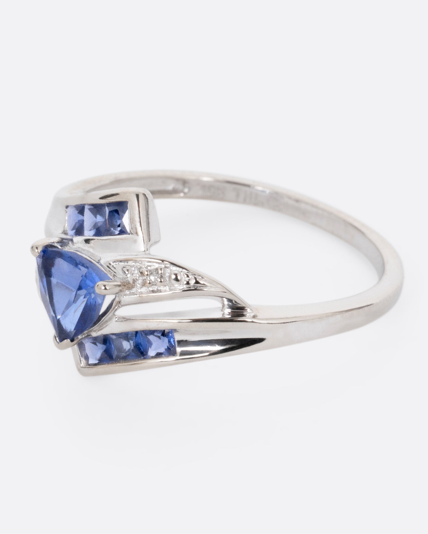Sapphire and Diamond Wrap Ring