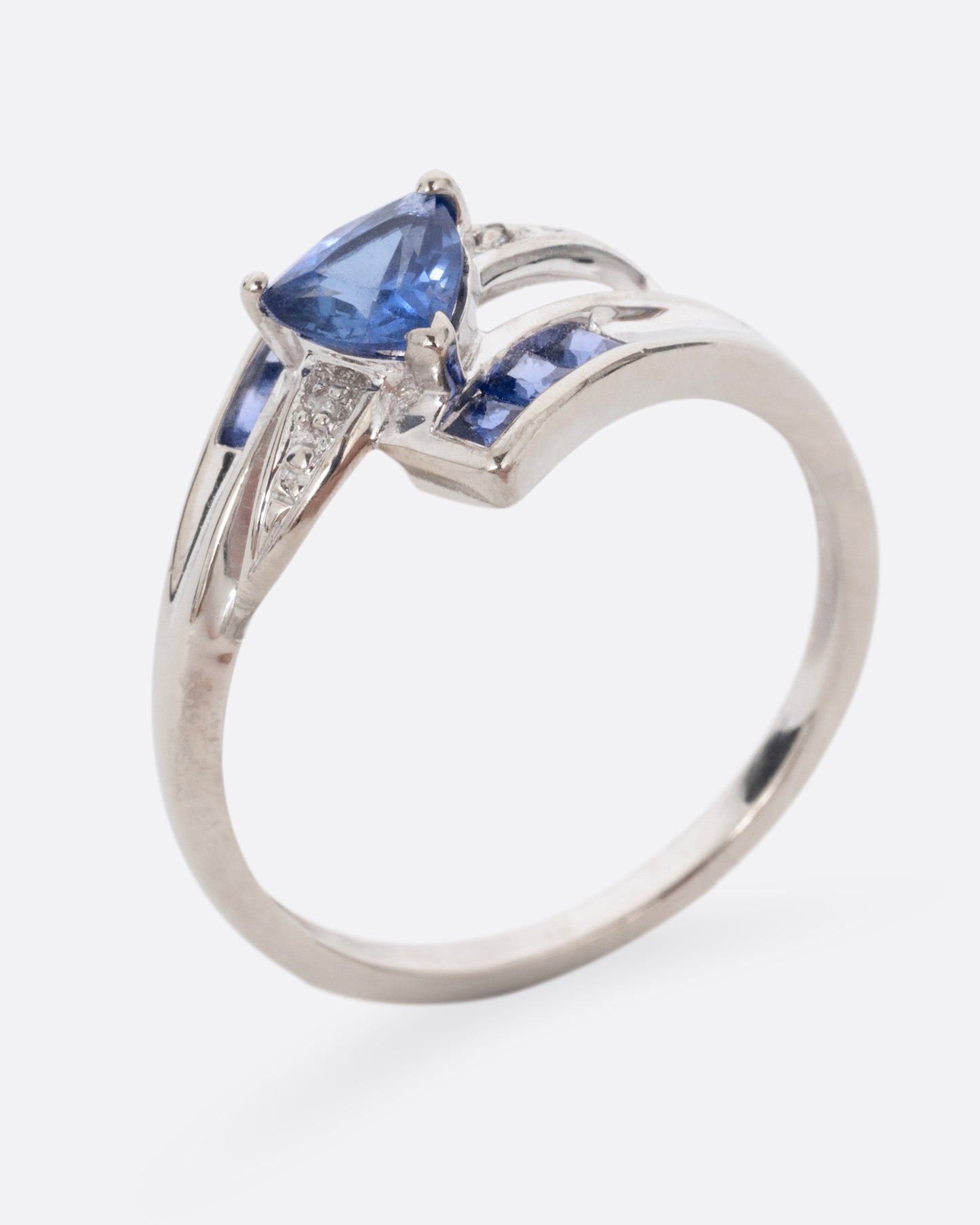 Sapphire and Diamond Wrap Ring