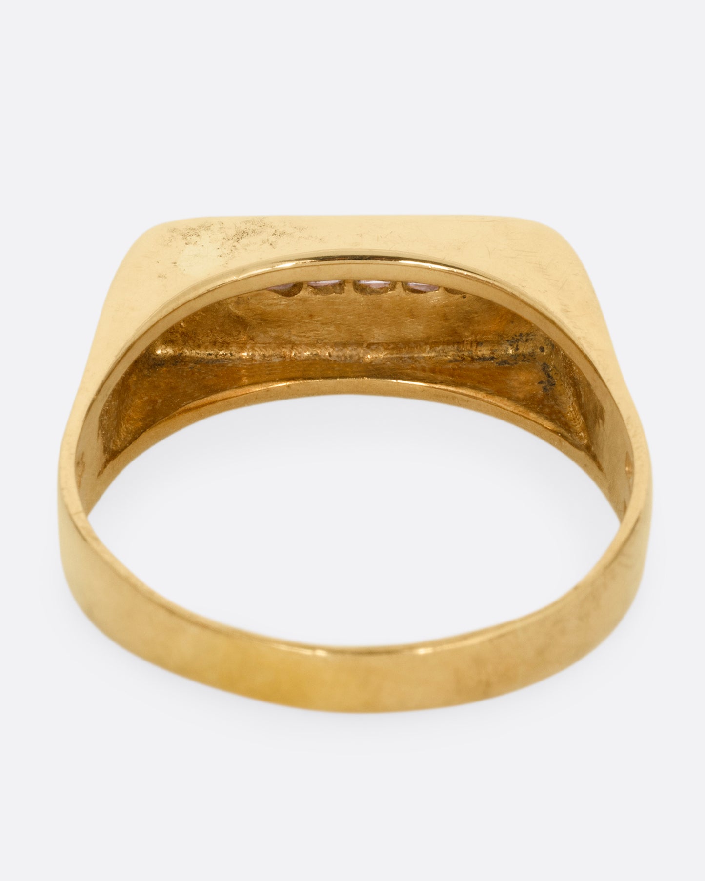 Rectangular Diamond Signet