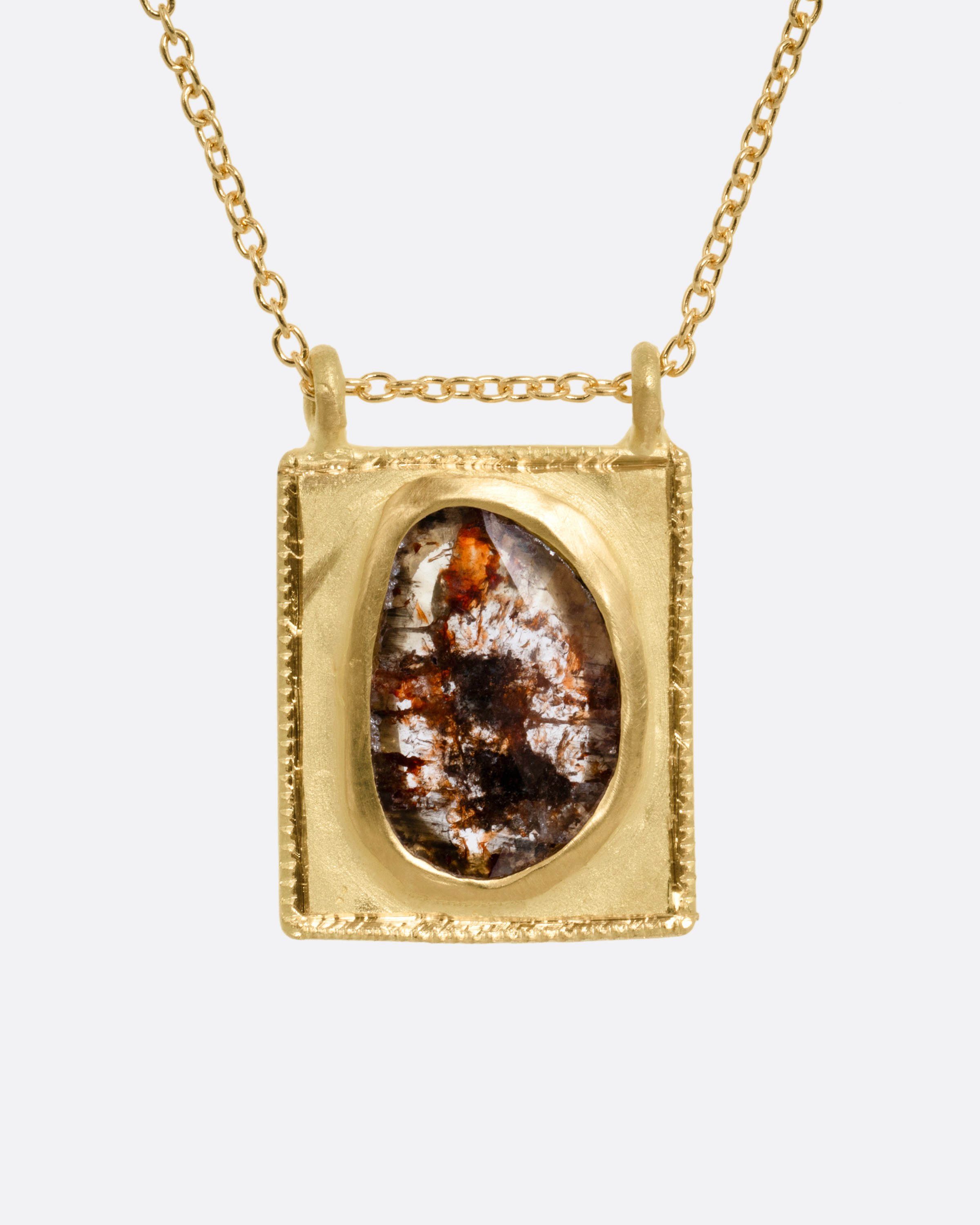 SALT AND PEPPER DIAMOND NECKLACE