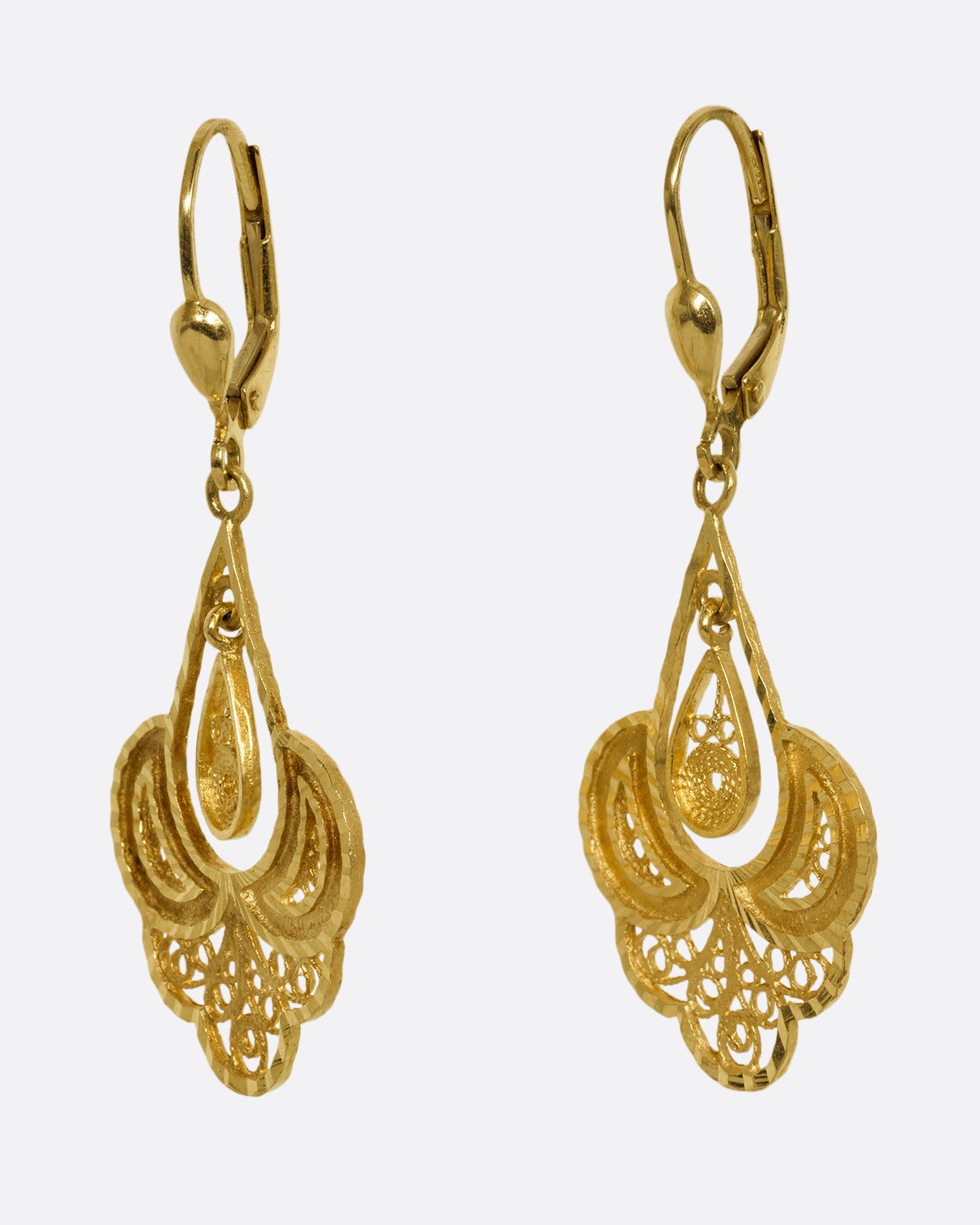 Filigree Drop Earrings