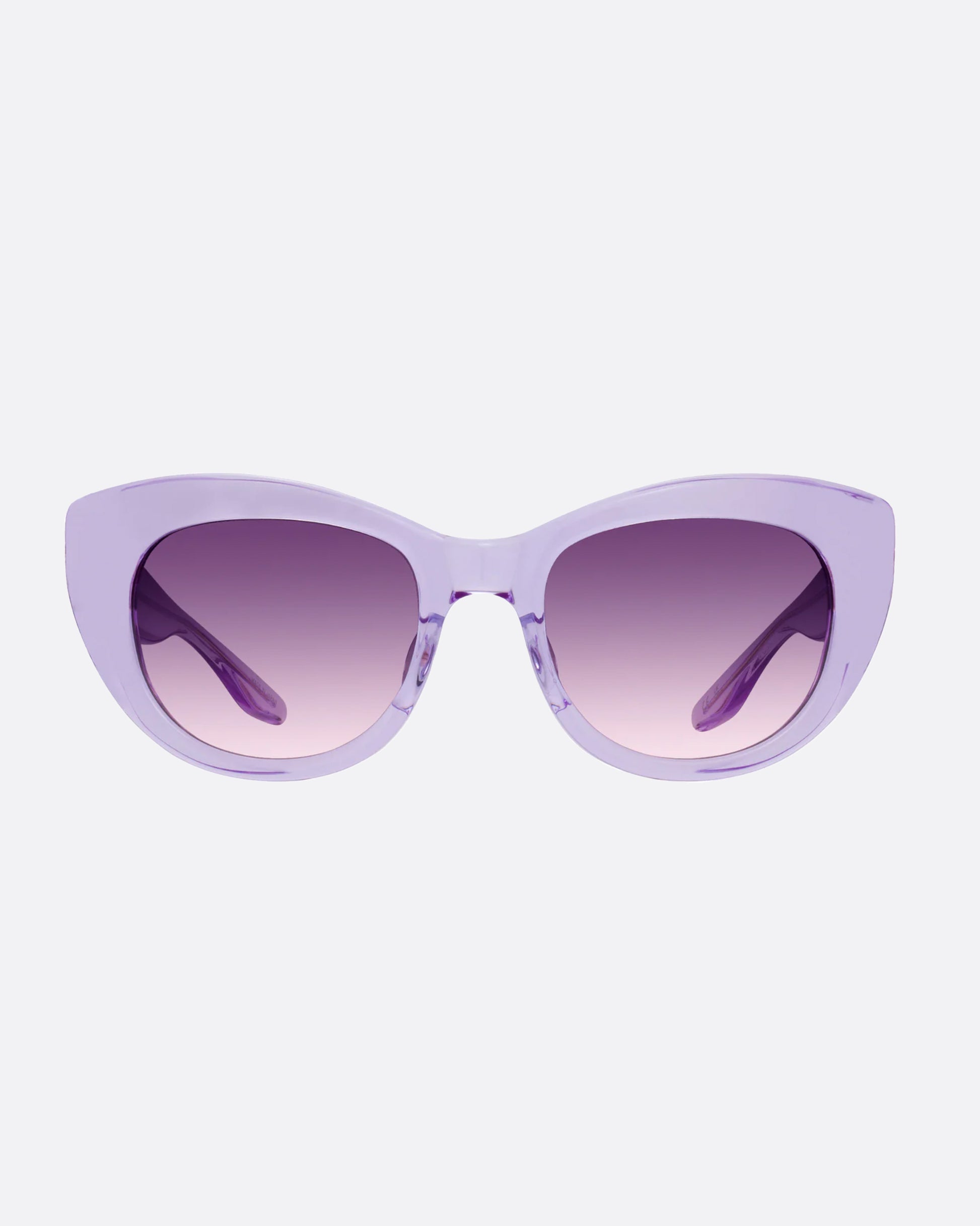 These sheer lilac frames have 24k gold plated titanium details, need we say more?