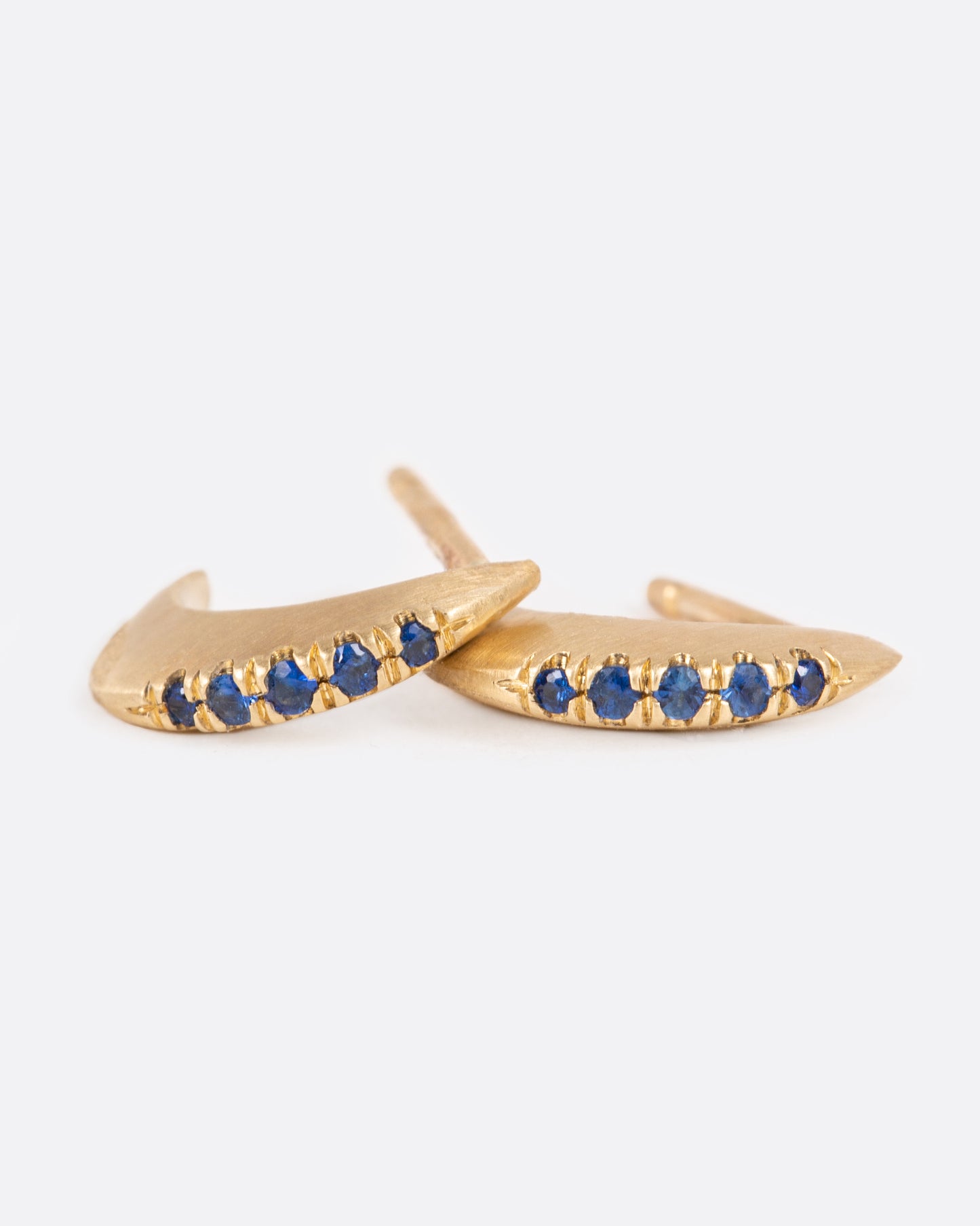 Sapphire Kulua Huggie Hoops