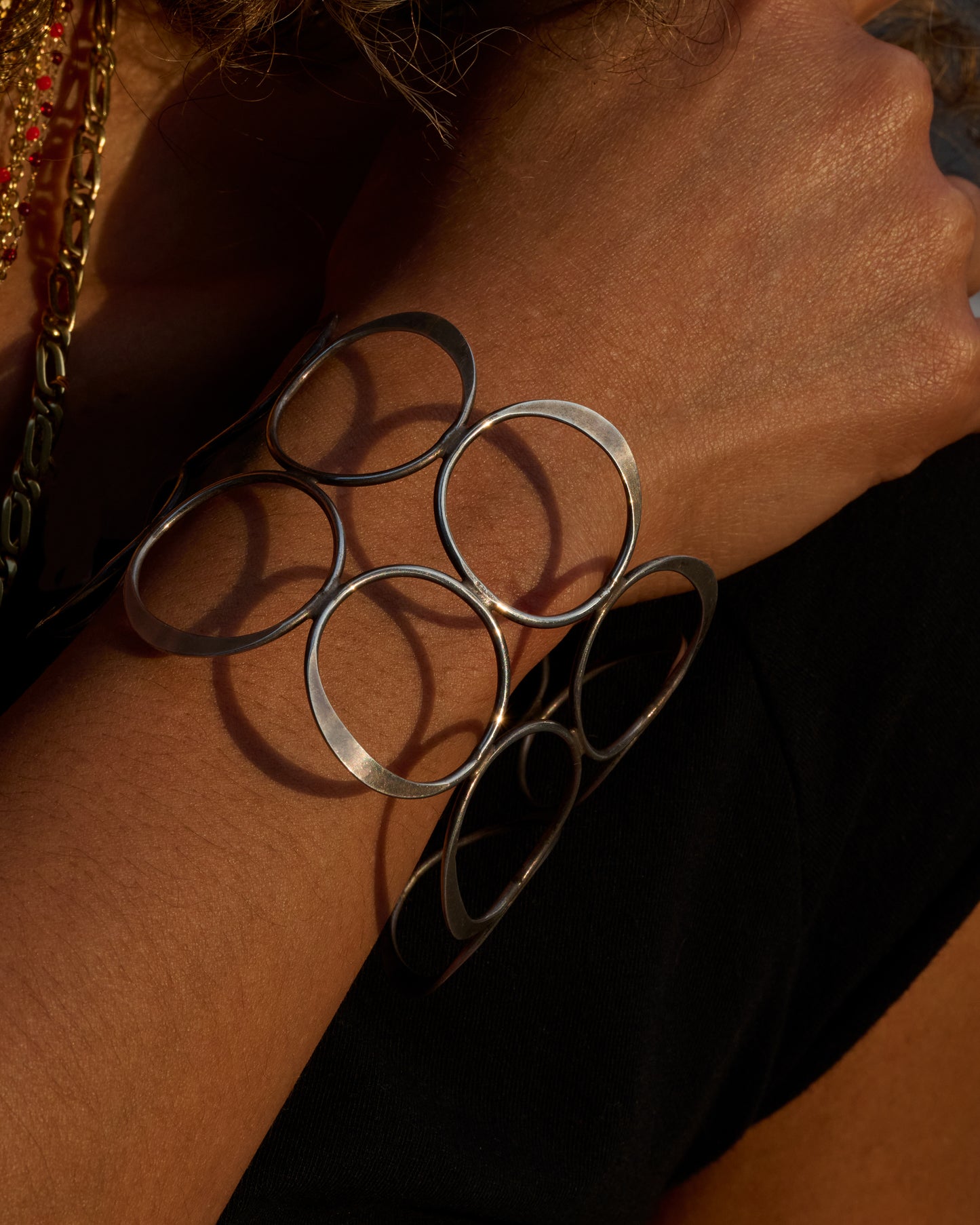 Circle Pattern Cuff Bracelet