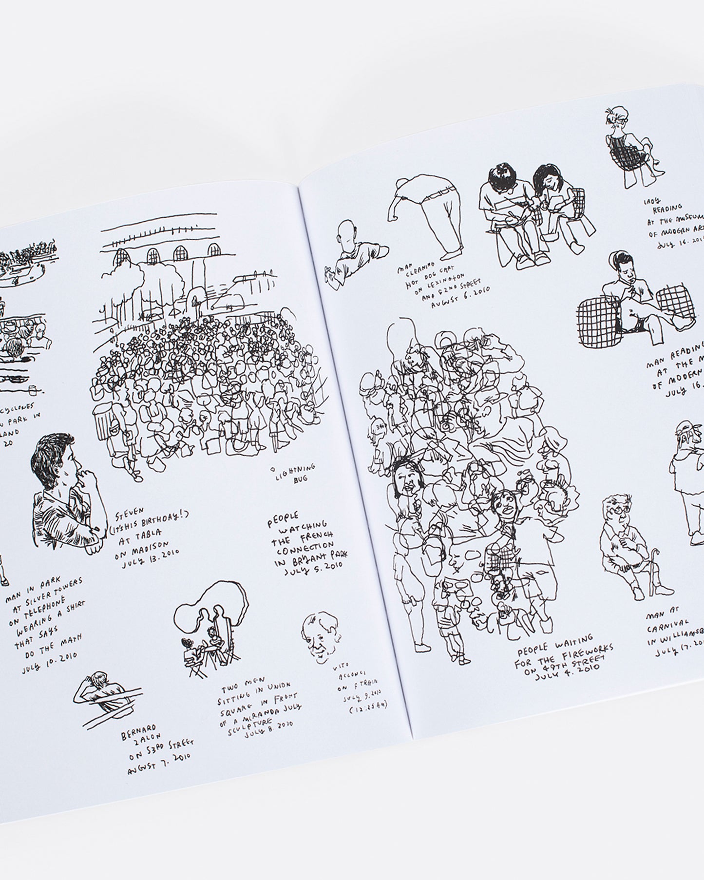 Jason Polan's drawings of all kinds of people in New York; people eating at Taco Bell, people admiring paintings at MoMA, with a foreword by Kristen Wiig.