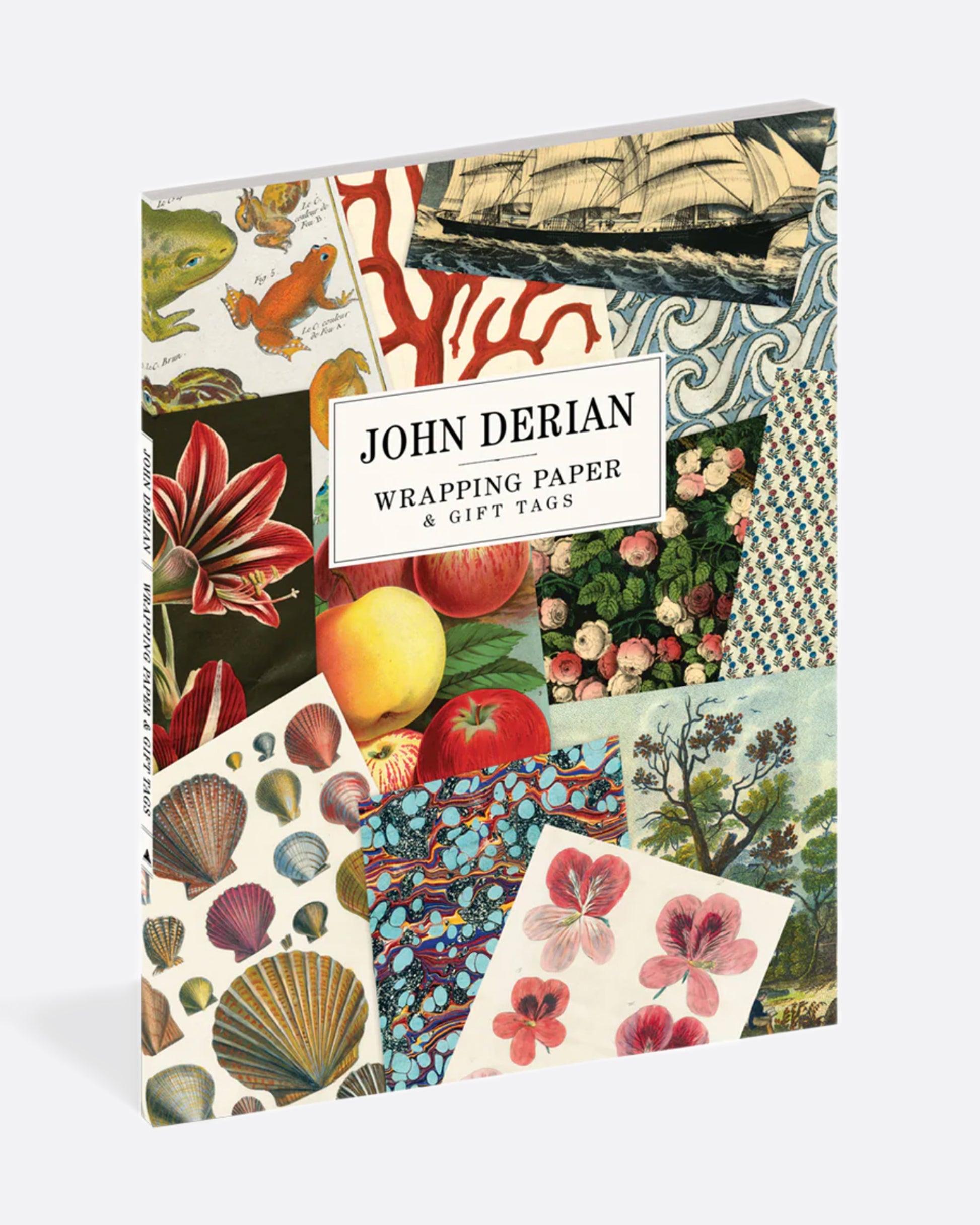 John Derian's Gift Wrapping Paper & Gift Tags book, shown from the front.