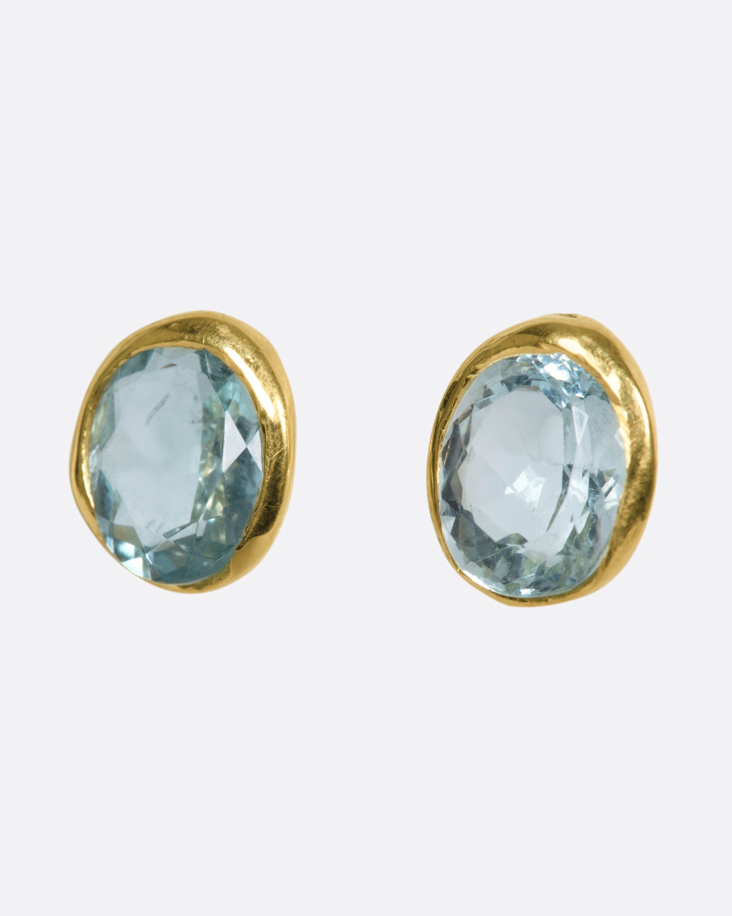 Aquamarine Uno Studs