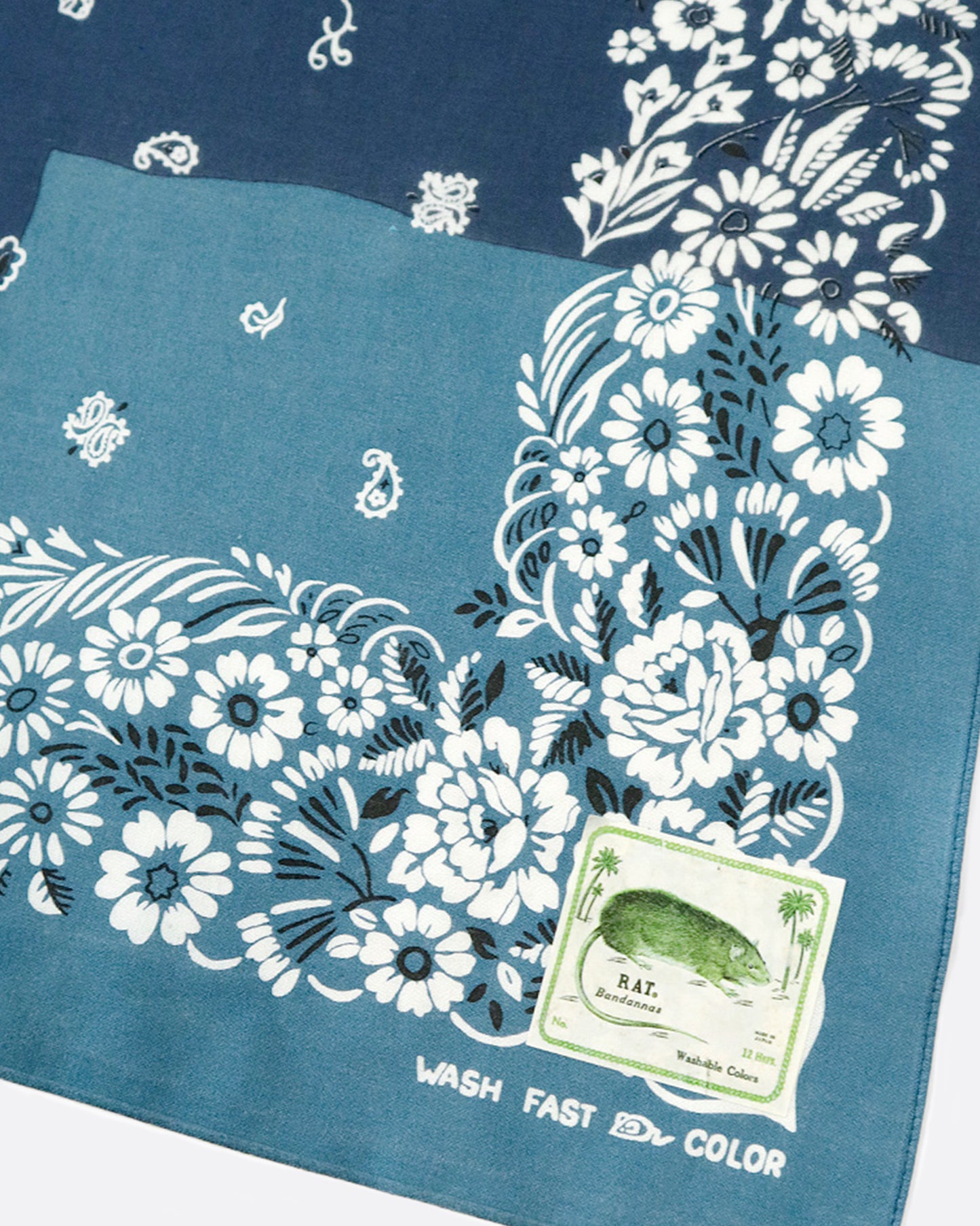 A bandana that gracefully marries a handful of Kapital's favorite bandana motifs.
