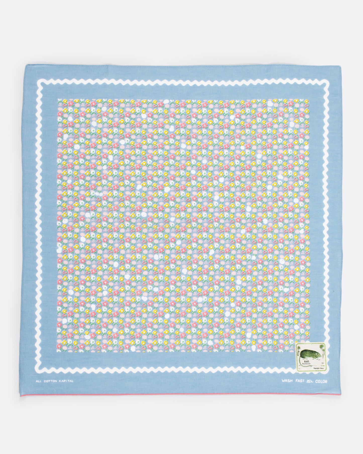 Don't let this pastel bandana fool you - there are tiny skulls hidden amongst the flowers.