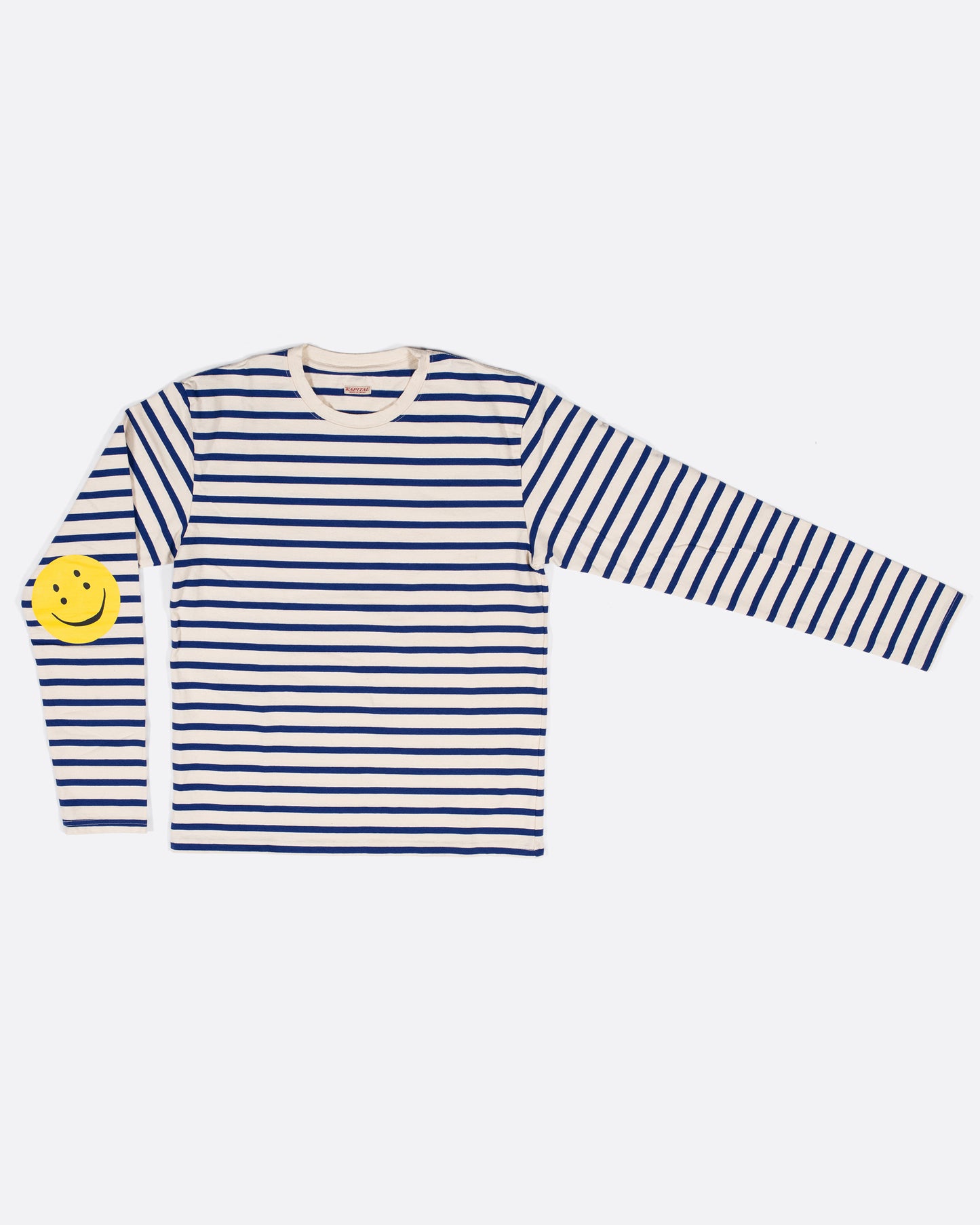 Kapital Rain Smiley Long Sleeve Shirt - Blue