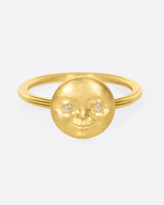 Moonface Stacking Ring