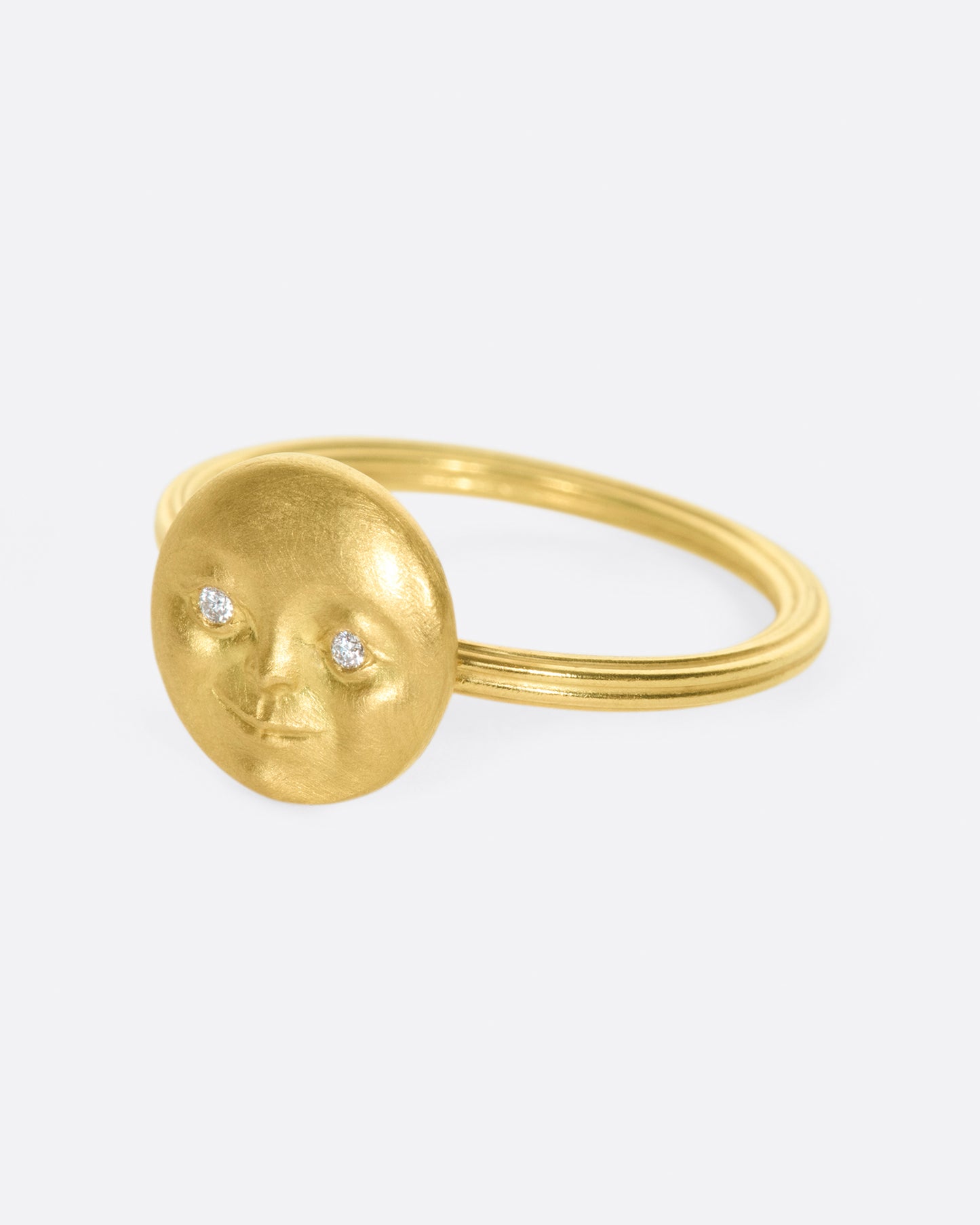 Moonface Stacking Ring