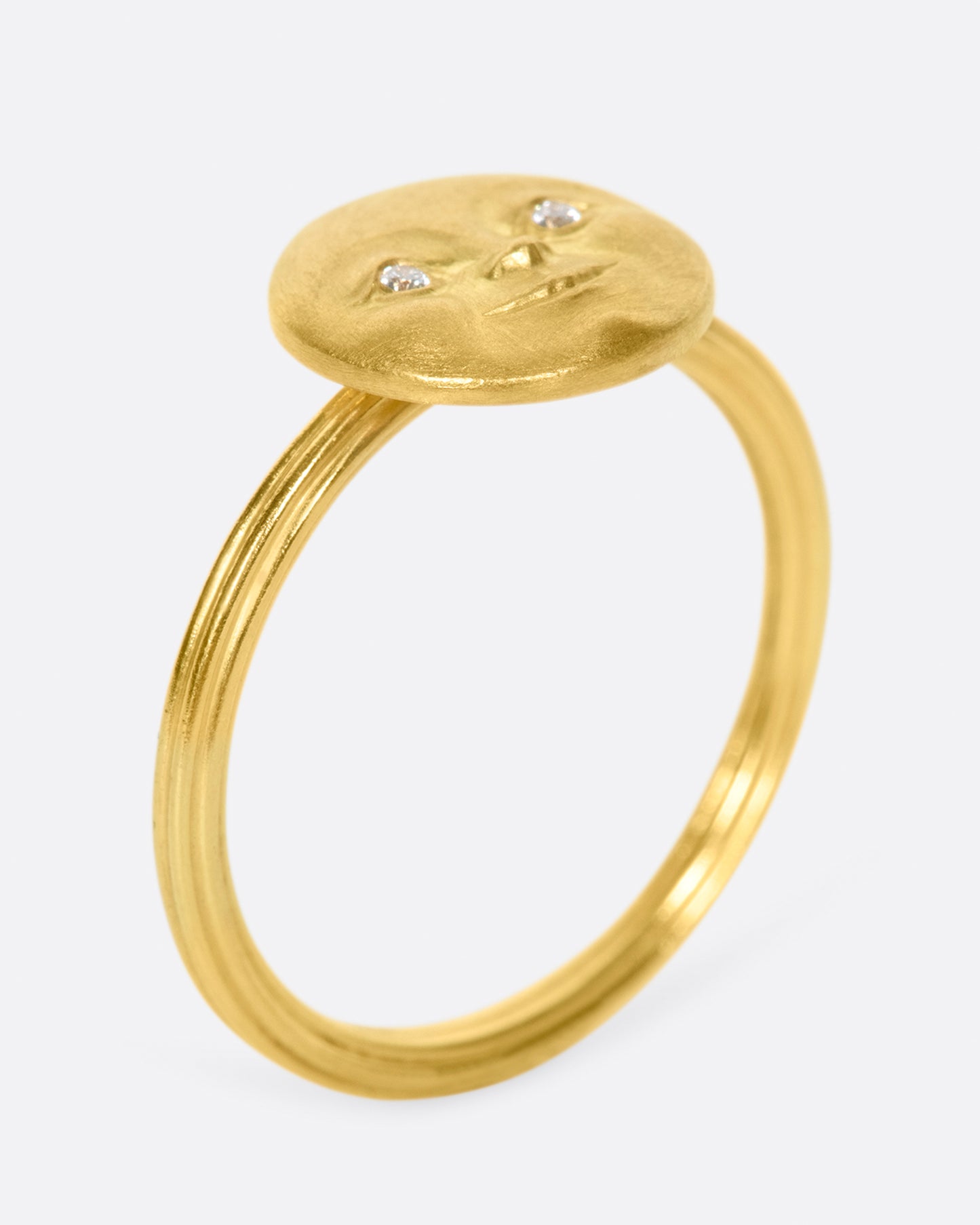 Moonface Stacking Ring