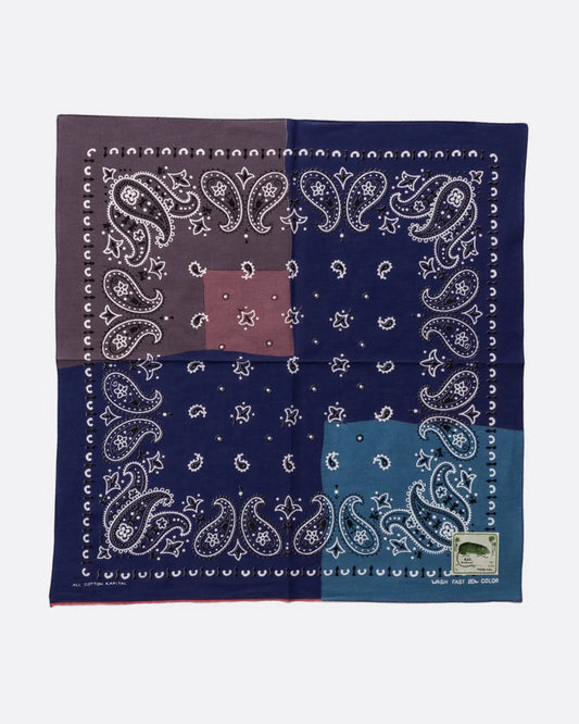 Kapital Purple Paisley Patchwork Bandana