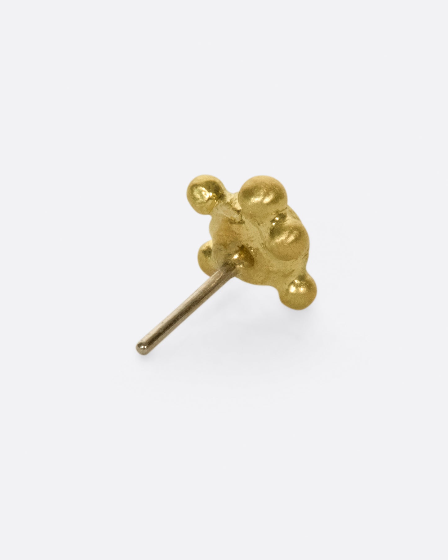 Quad Granule Cluster Threadless Earring