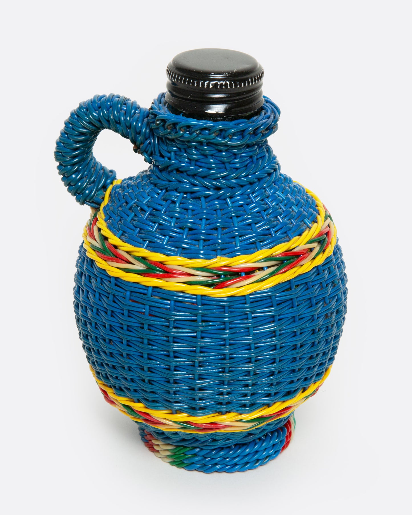 Blue and Yellow Hungarian Miner's Bottle