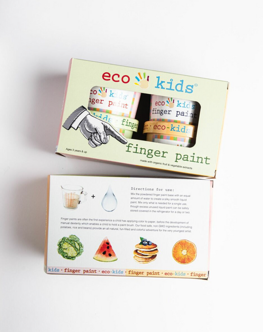 ECO KIDS FINGER PAINT SET - 4 COLORS *SEE NOTES*