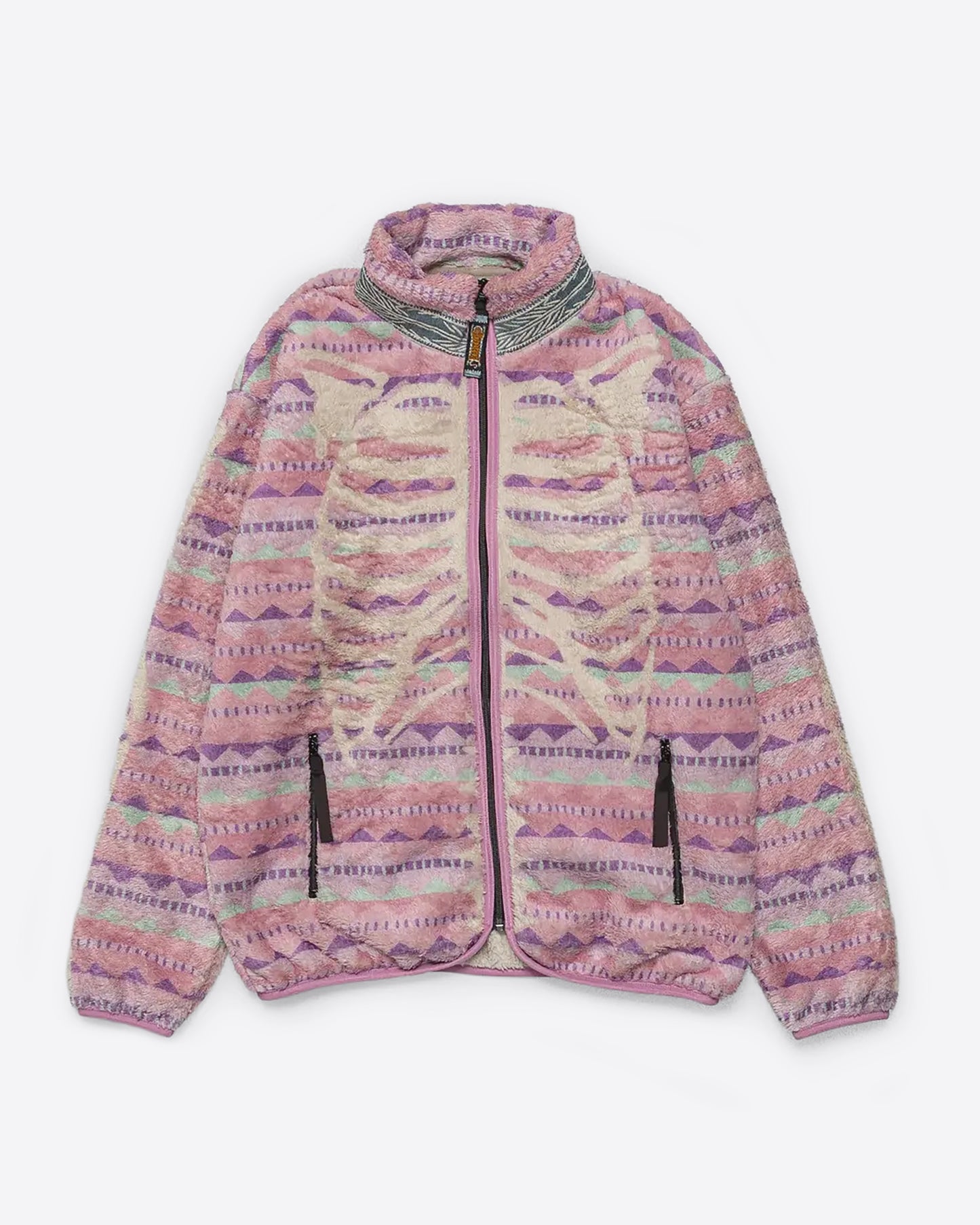 Kapital Ashland Stripe and Bone Fleece Jacket