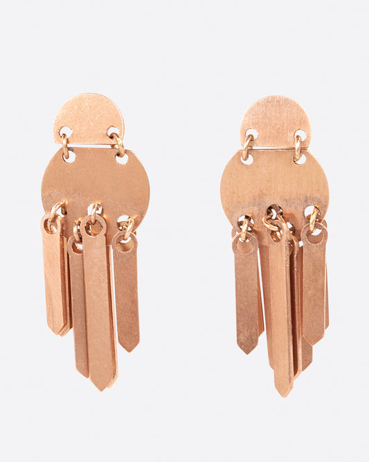 Double Dot Fringe Earrings