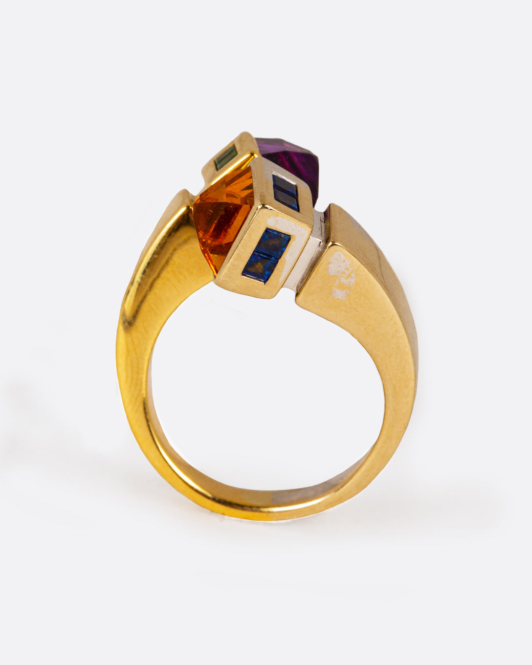 Amethyst & Citrine Wrap Ring